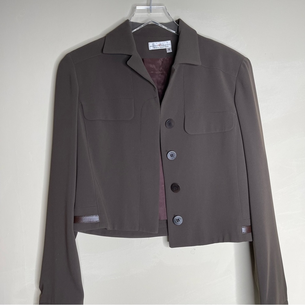 Marisa Minicucci cropped blazer size 8